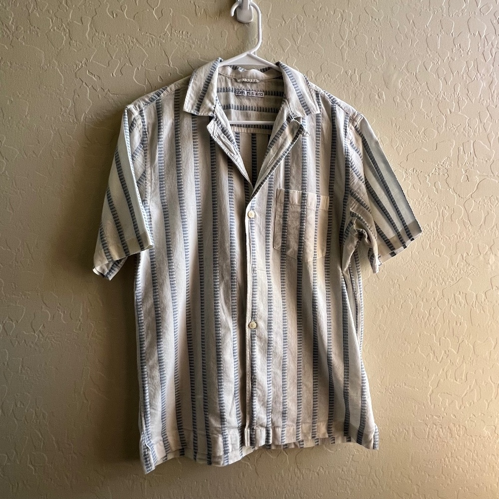 Men’s Zara Cotton Camp Shirt
